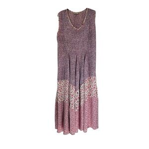 Vintage Starina Maxi Dress Ditsy Floral Flowy Cottage Grunge Oversized Fit